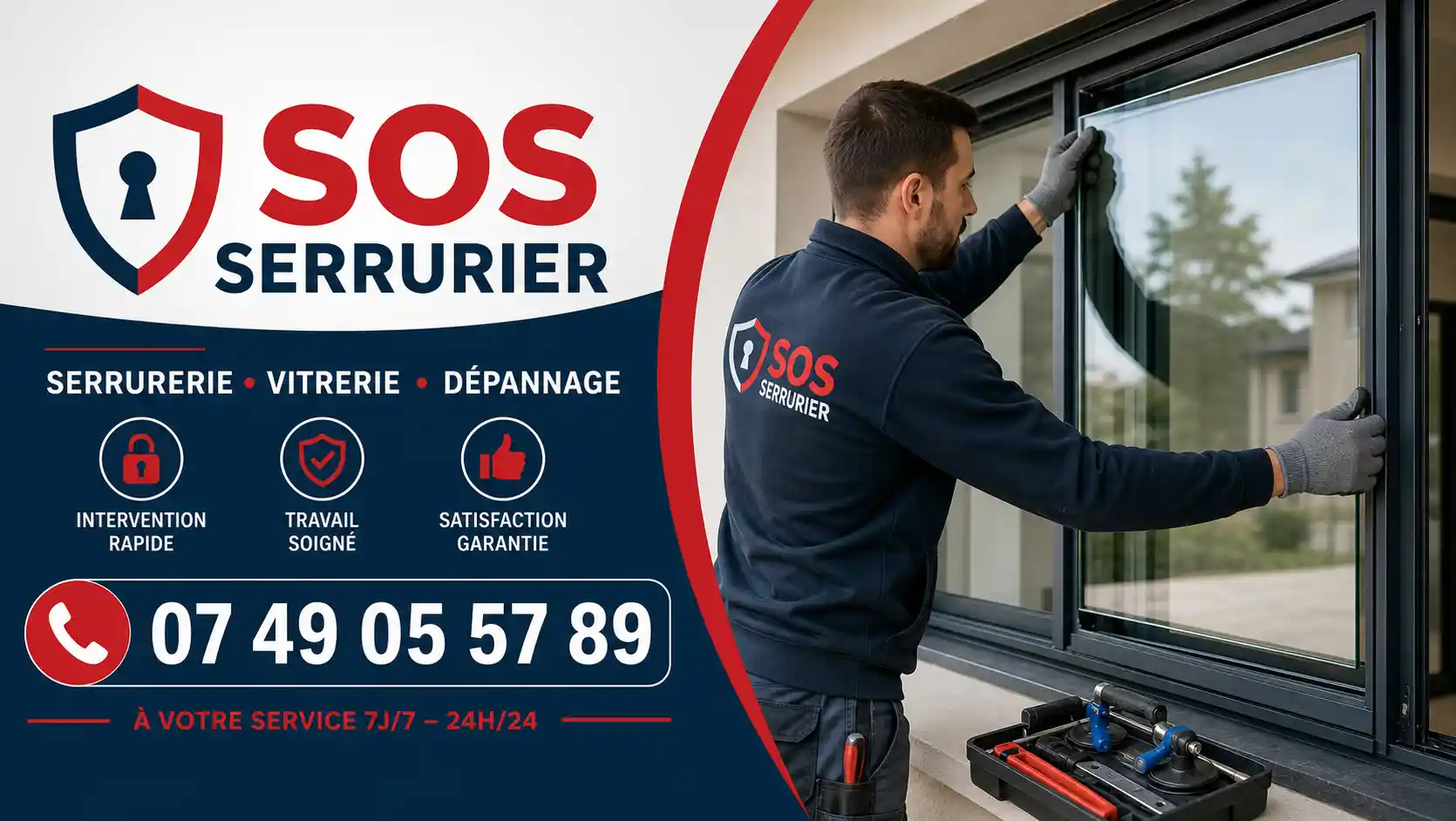 Vitre cassée : intervention d'urgence – Nancy